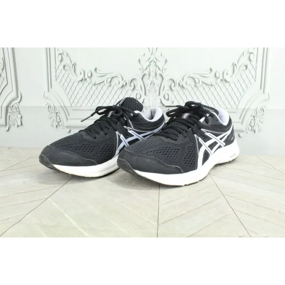 Asics Gel Contend 7 Black Mesh Breathable Running Sneakers Size 10 - Picture 2 of 9